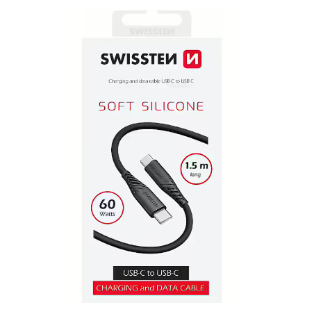 Câble Swissten Soft Silicone 60W USB-C 1.5M