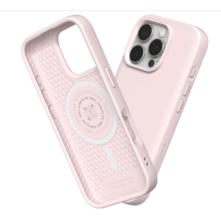 Coque Rhinoshield Solidsuit iphone 16 Rose Sorbet