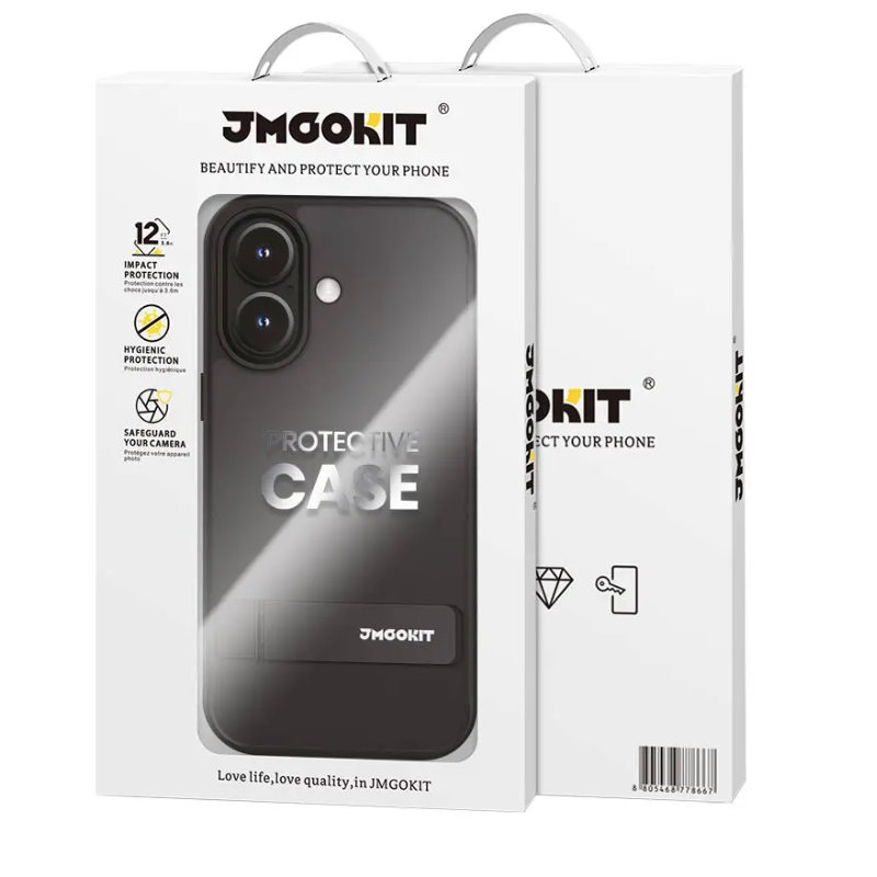 Coque Métal Bracket JMGOKIT IPhone 17  Transparent