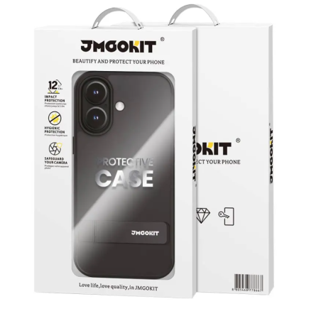 Coque Métal Bracket JMGOKIT IPhone 17  Transparent