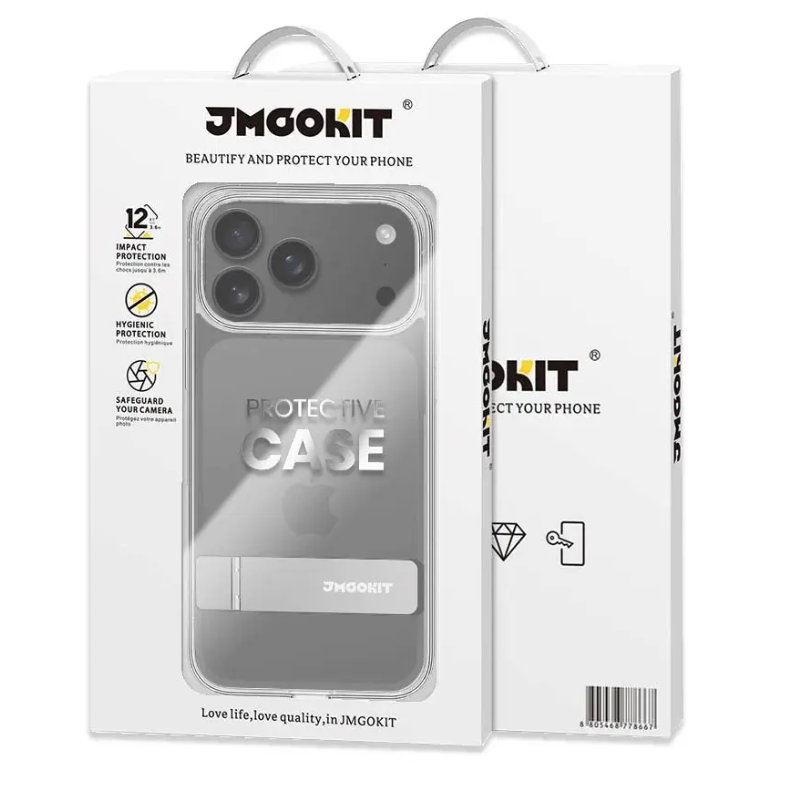 Coque Métal Bracket JMGOKIT IPhone 17 Pro Max Transparent
