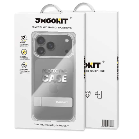 Coque Métal Bracket JMGOKIT IPhone 17 Pro Max Transparent