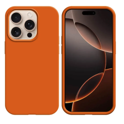 Coque Silicone Apple IPhone 16 Pro Orange