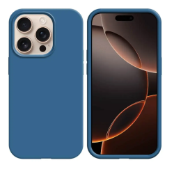 Coque Silicone Apple IPhone 16 Pro Bleu