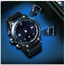 Smartwatch Lemfo T92 avec Écouteurs TWS - iOS/Android - Noir