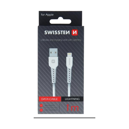 Cable Swissten Data Cable Lightning  Blanc