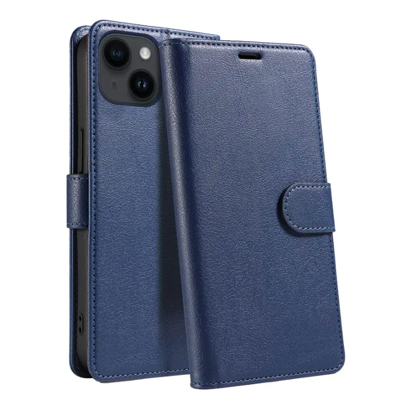 Coque Protect Book IPhone 14 PRO Bleu