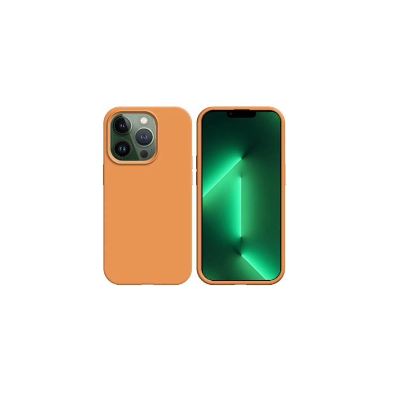 Coque Silicone Apple iPhone 13 Pro Max Corail