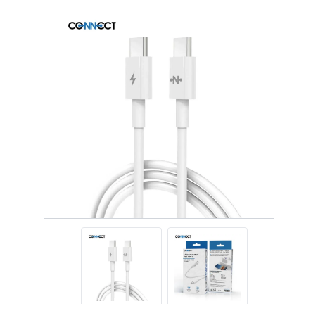 Câble USB-C vers Ligh CONNECT  (1m) Blanc