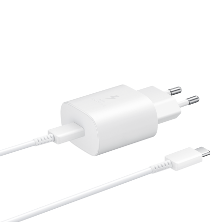 Chargeur Samsung Travel 45W Adapter Type-C Vers Type-C Blanc
