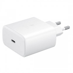 Chargeur Samsung 25W Super Fast + Câble 1m Type-C Blanc