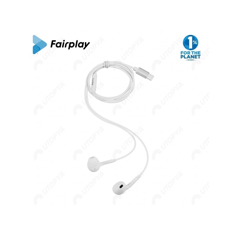 Écouteurs Fairplay Onyx Type-C Blanc