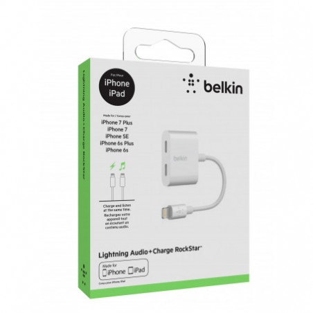 Chargeur + Lightning  Audio Belkin RockStar