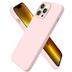 Coque Silicone Apple iPhone 13 Pro Max Rose Craie