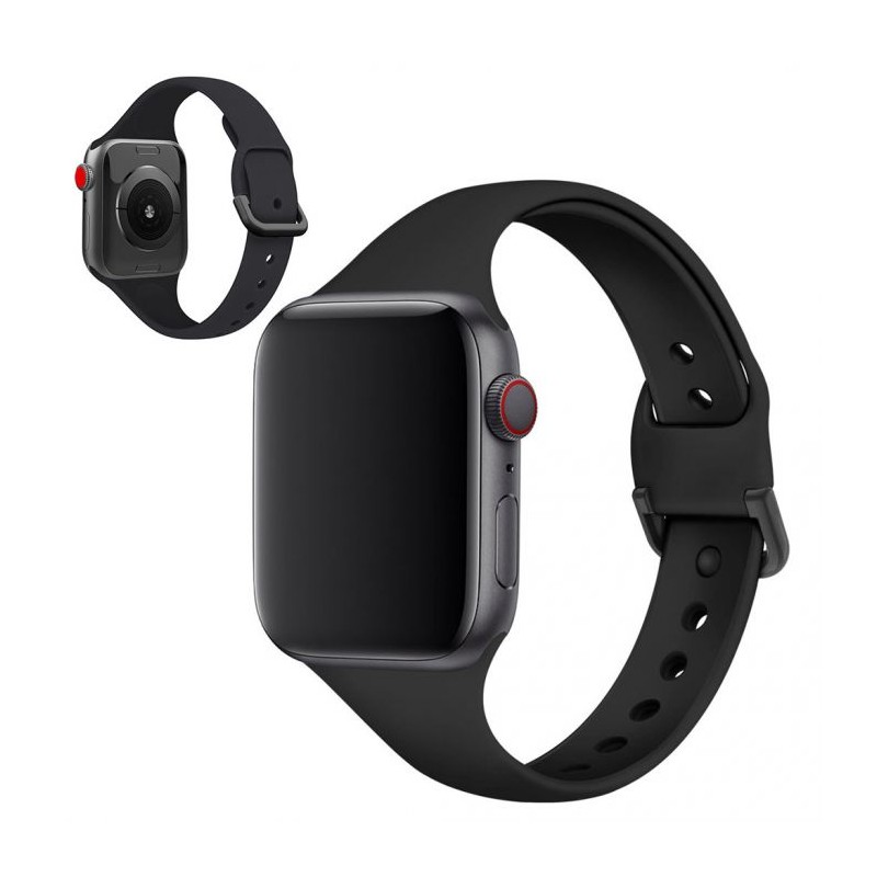 Bracelet Apple Watch Silicone 45mm Noir