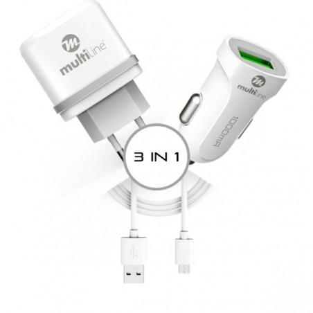 Multiline PowerKit Car+ Travel Charger USB-C