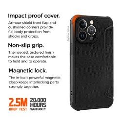 Coque Eiger North Folio iPhone 14 Plus Noir