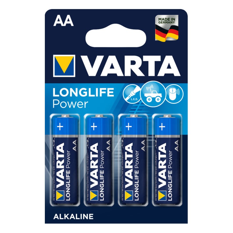 Pack De 4 Pile AA Varta Longlife Power