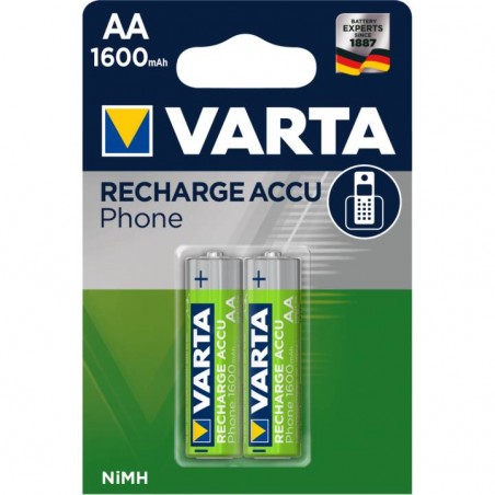 Pack De 2 Pile Rechargable AA Varta  Power
