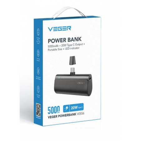 Power Bank Veger Plugon-C 5000mAh 20W