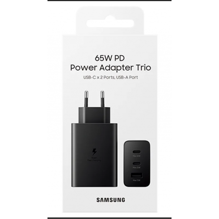 Chargeur Samsung Travel 65W Adapter Type-C Vers Type-C Noir