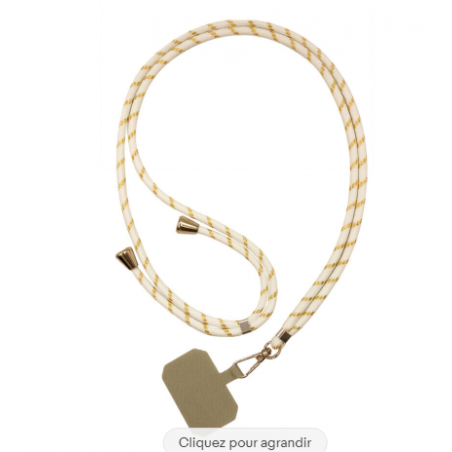 Tour De Cou Universel Fairplay Blanc et Or