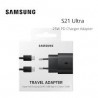 Chargeur Samsung 15W Super Fast +Câble 1m Type-C Noir