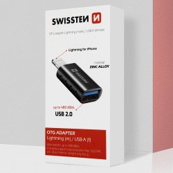 Adapter Swissten OTG Lighting USB A