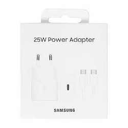 Chargeur Samsung 25W Super Fast + Câble 1m Type-C Noir