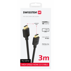 Cable HDMI Swissten 4K 2M