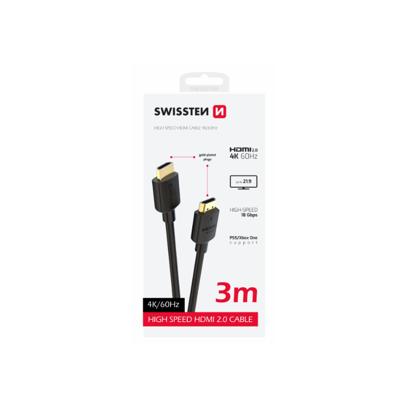 Cable HDMI Swissten 8K 2M