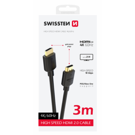 Cable HDMI Swissten 8K 2M